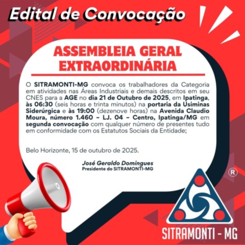 Edital AGE Ipatinga - Outubro 2025