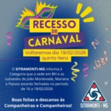 Recesso de Carnaval 2026